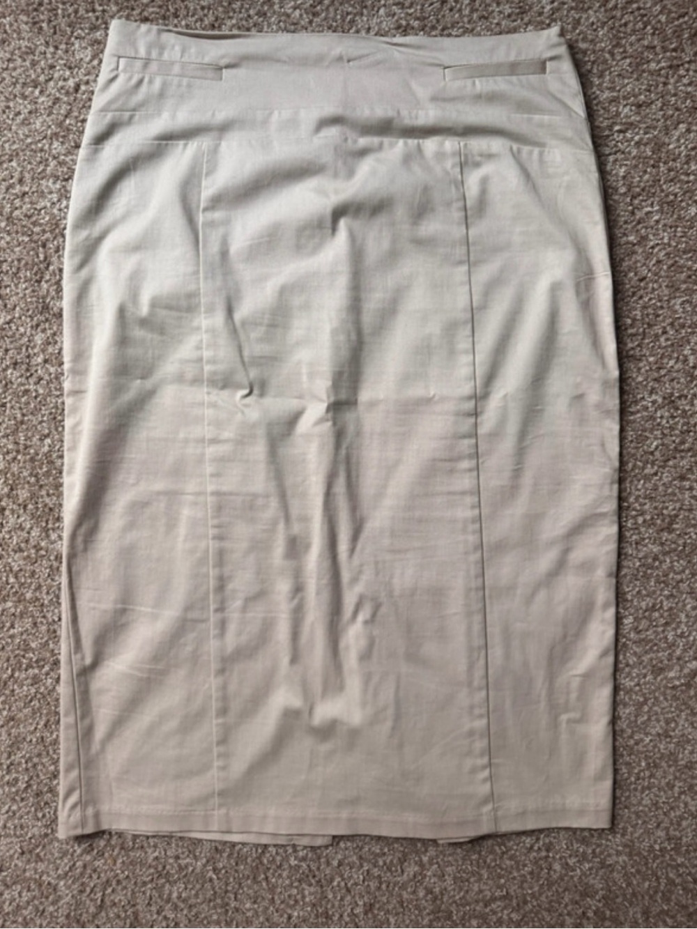 Classic Khaki Pencil Skirt - Sleek Professional Style